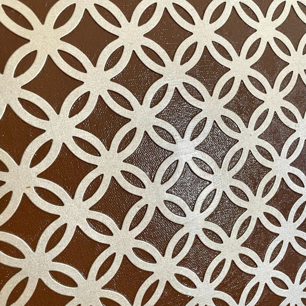 Geometric Patterned Canvas Wall Art Size 12in x 12in Textured Modern Design - Picture 2 of 8